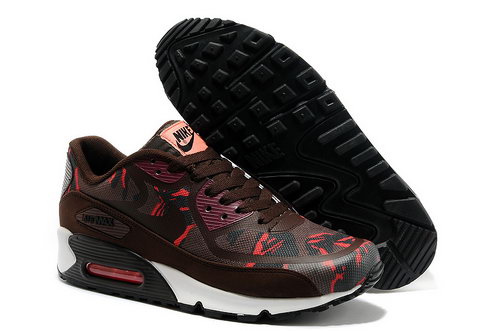 Wmns Nike Air Max 90 Prem Tape Sn Men Red And Brown Running Shoes Sweden